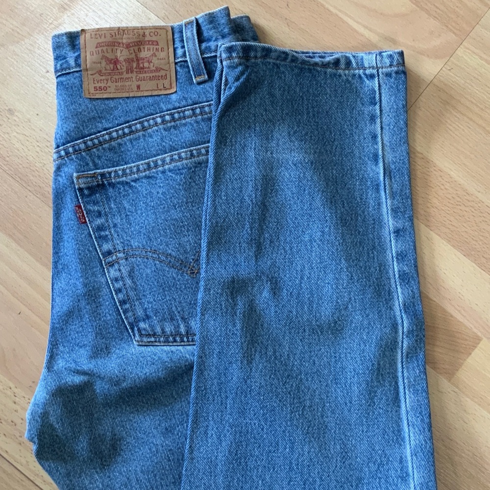 Vintage Levi's Classic Straight Blue Jeans, Longer Length